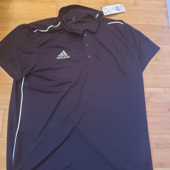 adidas Tops - NWT Black & White Adidas Collar Shirt
